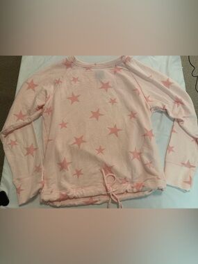 Women’s GAP Light Pink Star Sweatshirt - Soft Modal Blend, Size Small
